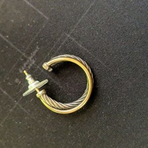 David yurman single crossover hoop earring